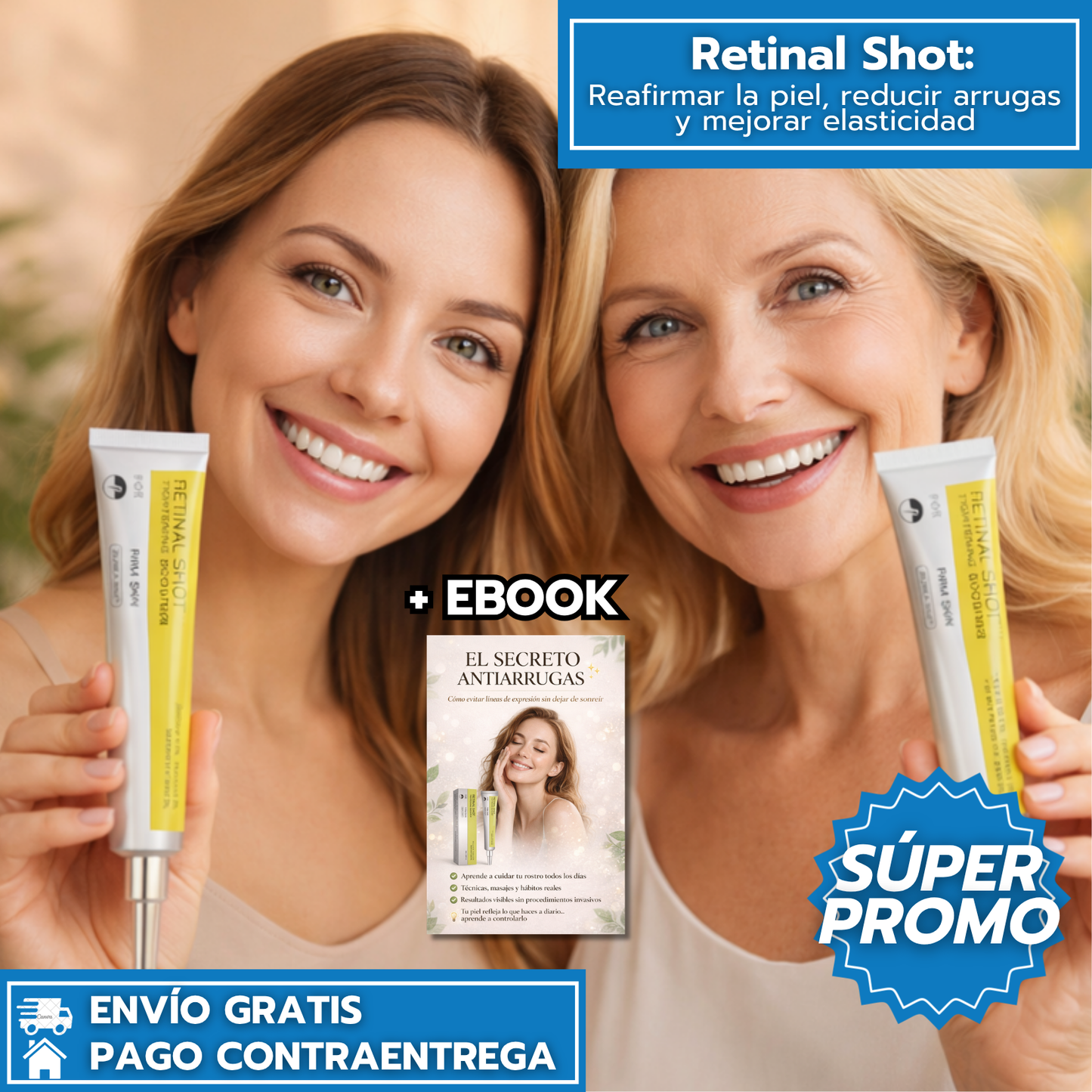 Retinal Shot Reafirmar la piel, reducir arrugas y mejorar elasticidad