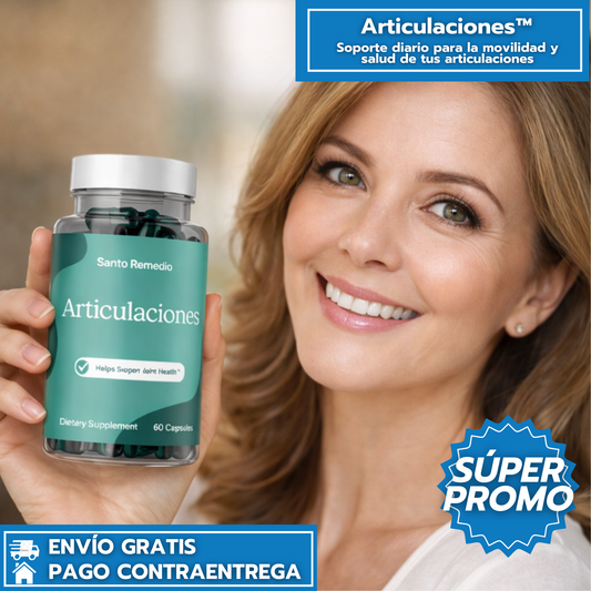 Santo Remedio Articulaciones: Soporte diario para la movilidad y salud de tus articulaciones. 💊🦴