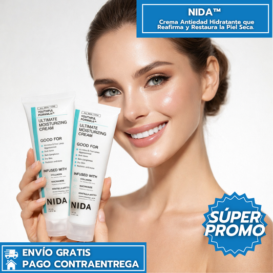 NIDA: Crema Antiedad Hidratante que Reafirma y Restaura la Piel Seca