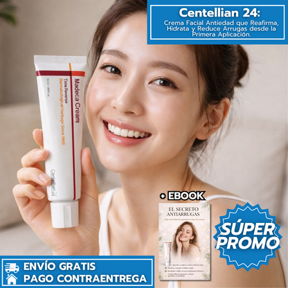 Centellian 24: Crema Facial Coreana Antiedad que Reafirma, Hidrata y Reduce Arrugas desde la Primera Aplicación