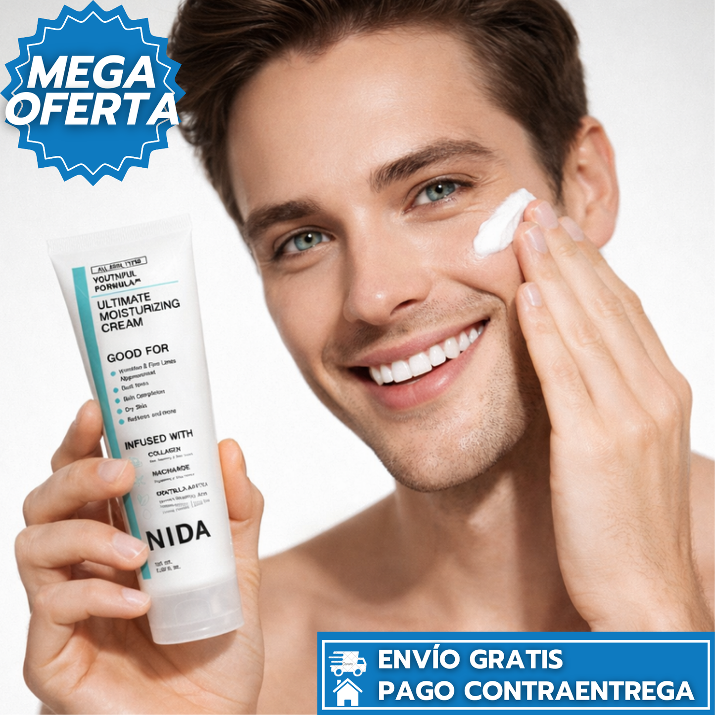 NIDA: Crema Antiedad Hidratante que Reafirma y Restaura la Piel Seca