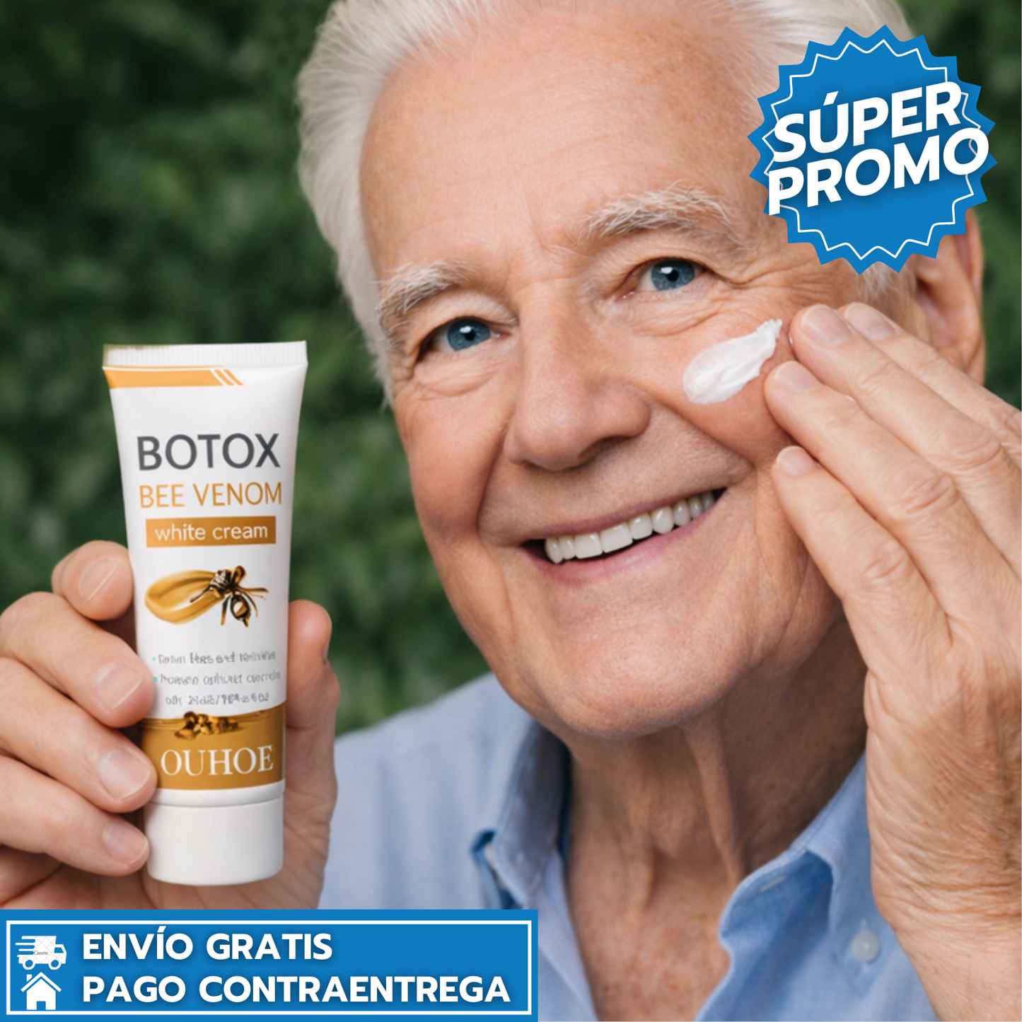 Oferta Especial: 2x1 - Botox Bee Venom Crema Reafirmante con Veneno de Abeja que Suaviza Arrugas y Tensa la Piel.