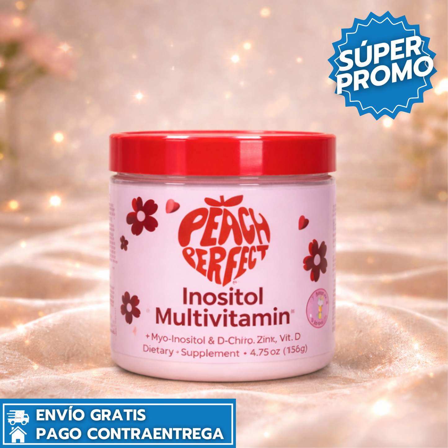 Inositol Multivitaminas Polvo: Equilibrio hormonal y apoyo a la fertilidad femenina.