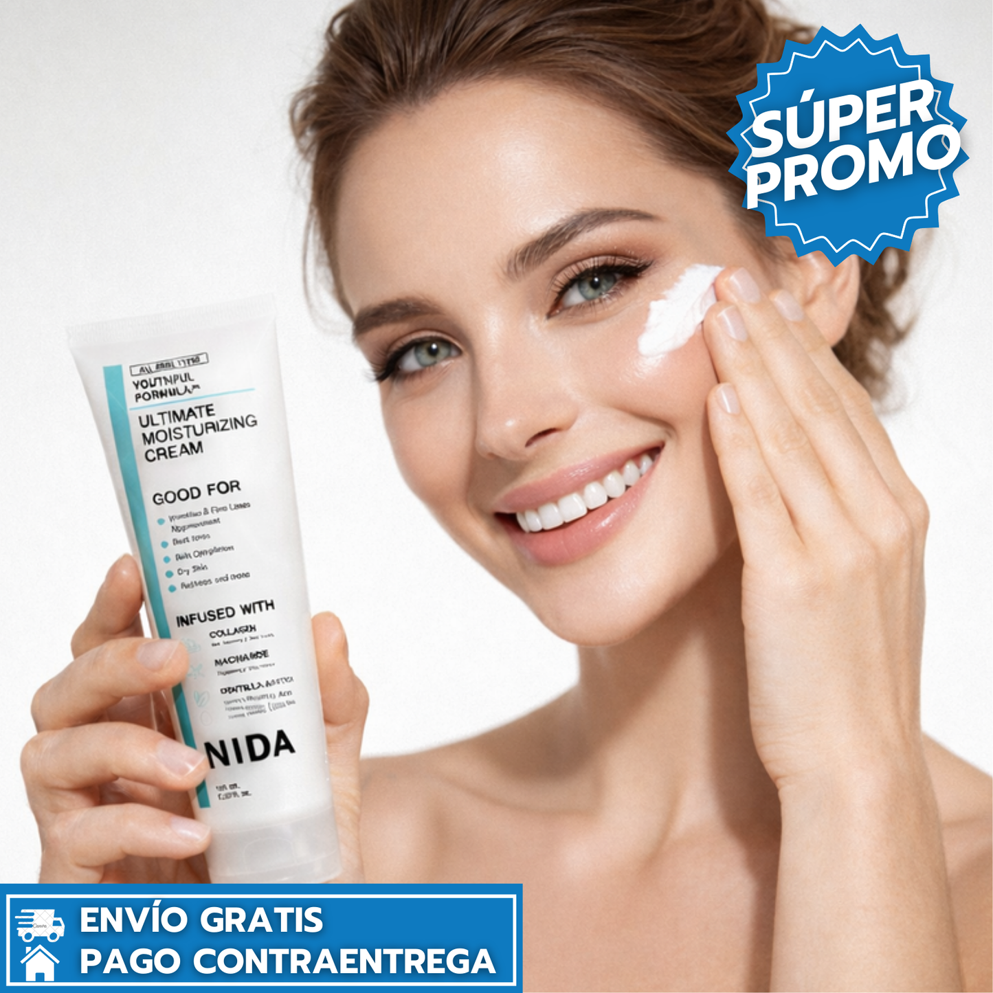 NIDA: Crema Antiedad Hidratante que Reafirma y Restaura la Piel Seca