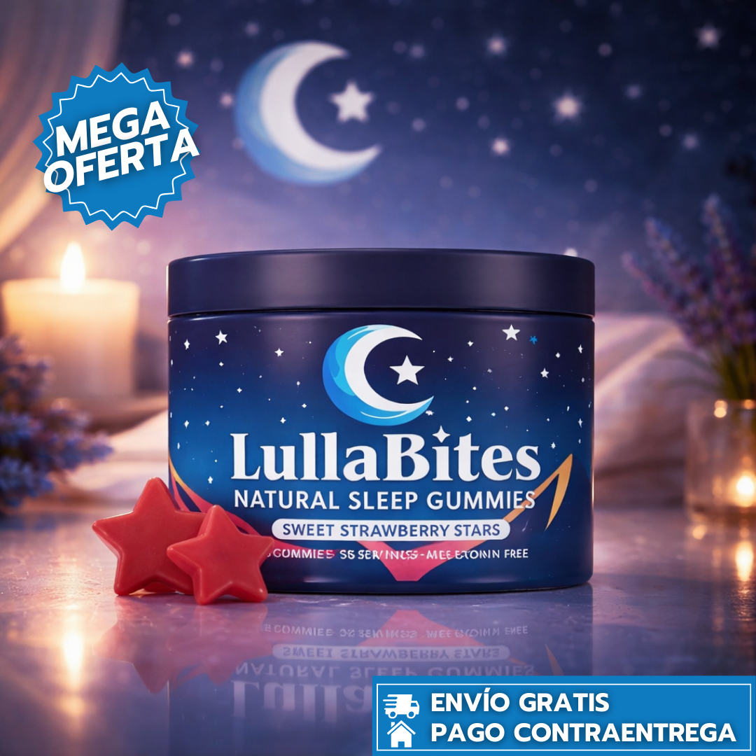 LullaBites: Gomitas naturales sin melatonina que ayudan a conciliar el sueño y mejorar tu descanso.