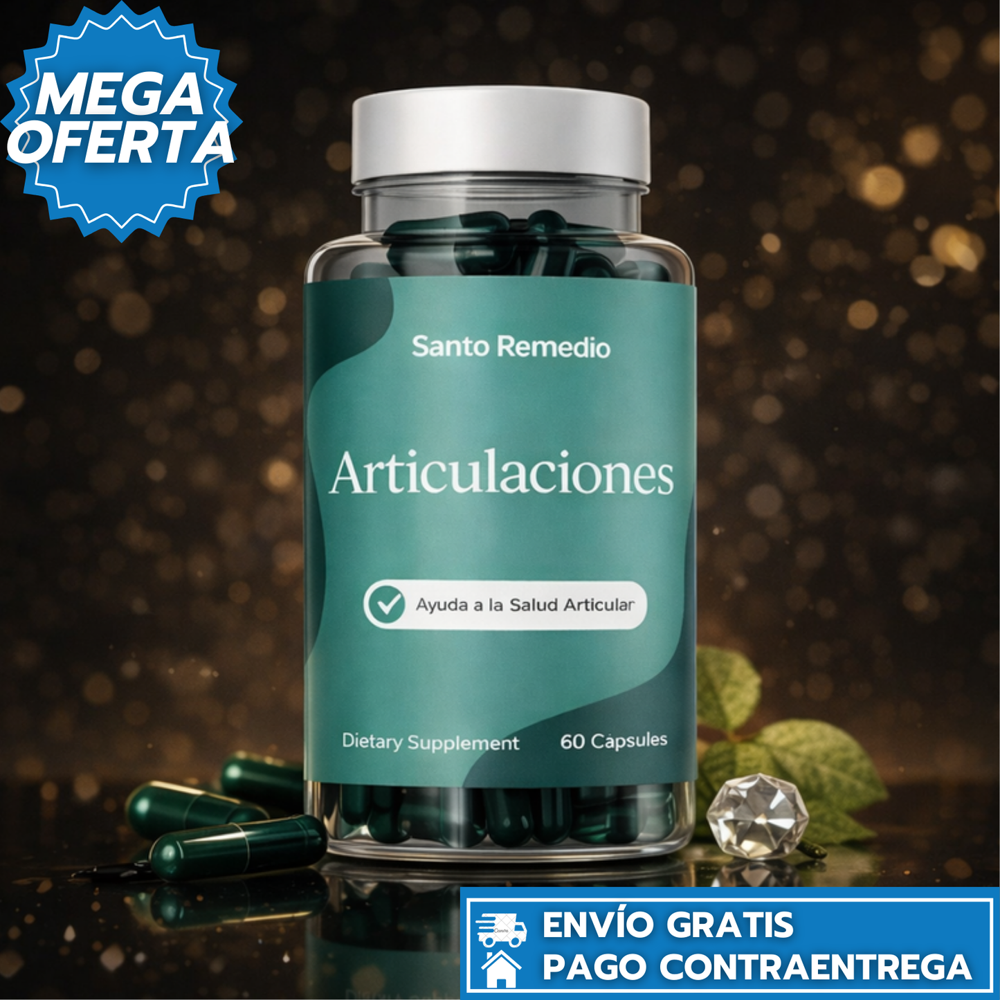 Santo Remedio Articulaciones: Soporte diario para la movilidad y salud de tus articulaciones. 💊🦴