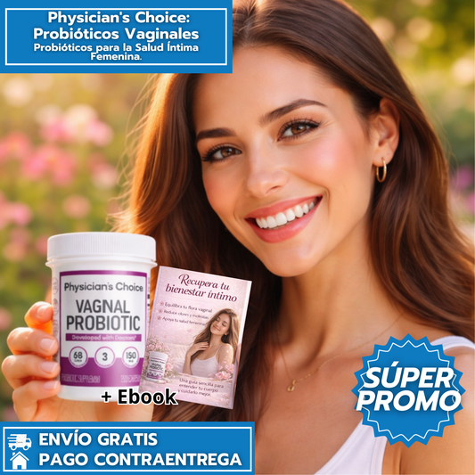 Probióticos Vaginales para la Salud Íntima Femenina + EBBOK Recupera tu bienestar intimo 📕🎁